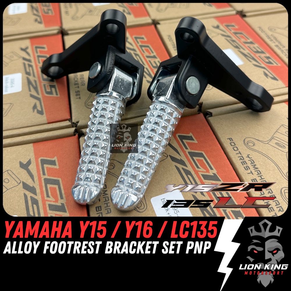 YAMAHA Y15 / Y16 / LC135 / EGO Alloy Rear Footrest Bracket Set Pemijak