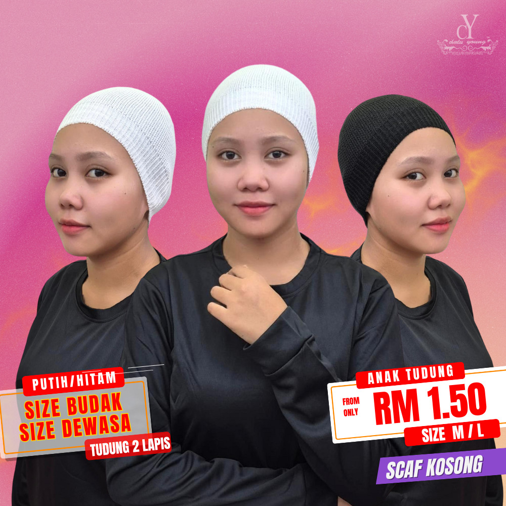CY 2233 M/L SCAFT MUSLIMAH ANAK TUDUNG SNOW CAP SCAF / Scaf Sekolah ...