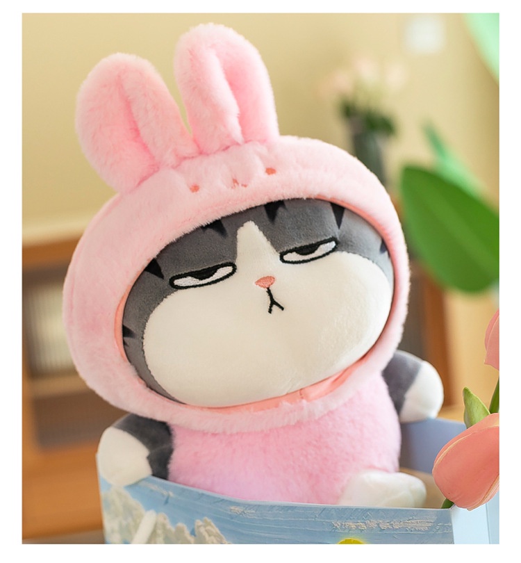 Emperor cat plush toy cosplay panda cat rabbit cat teddy bear doll ...