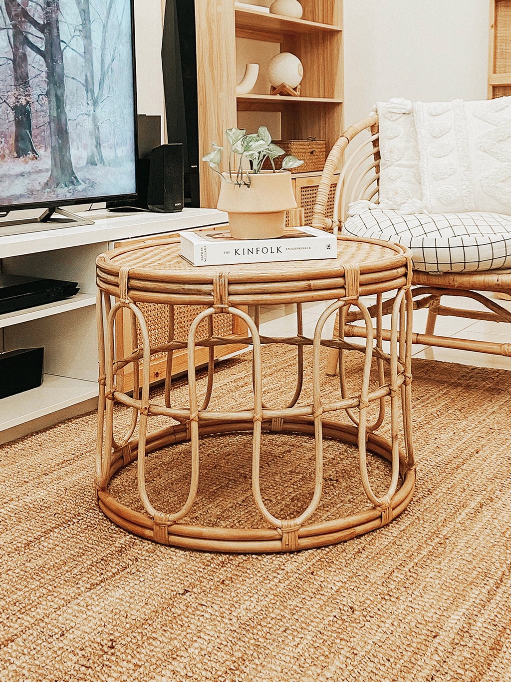 Afny Rattan Coffee Table Booming Plus Shopee Malaysia