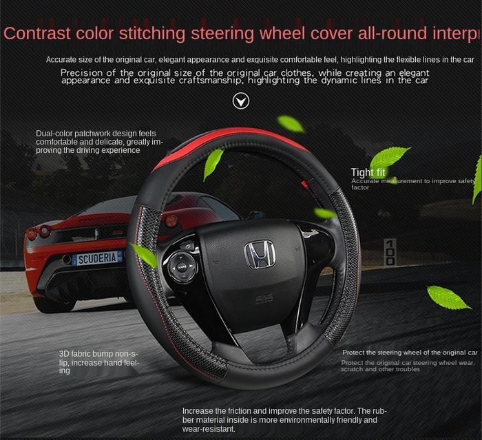 Honda Type r Steering Wheel Car Kereta Logo Badge Emblem Silver Red