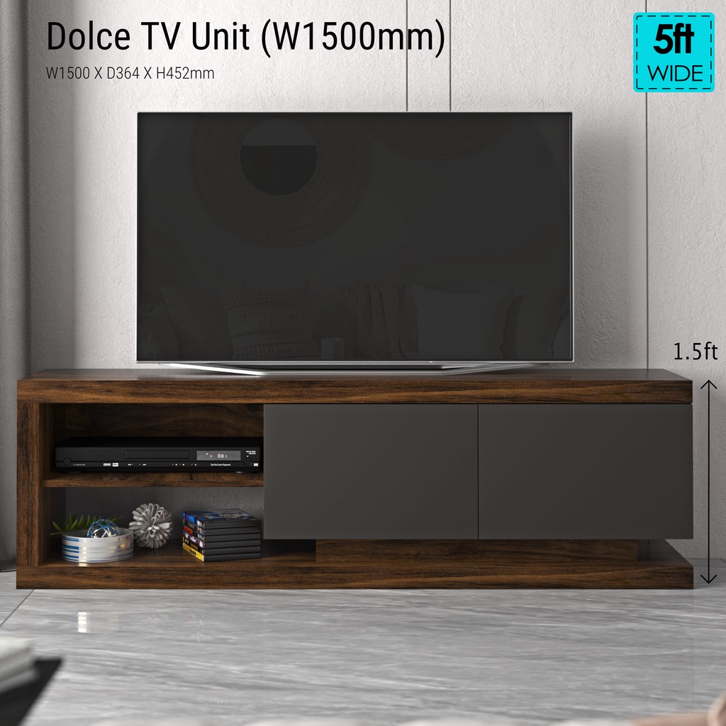 Synergy House Dolce Tv cabinet (1500mm | 5ft Wide Kabinet Tv 5kaki | 65 ...