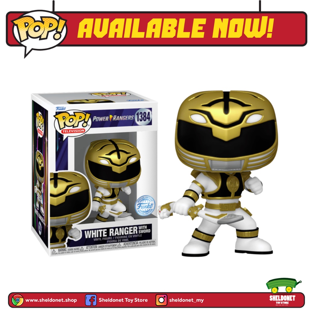 White ranger sale funko pop
