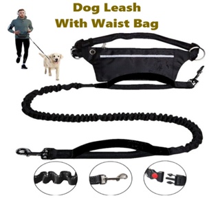 Running Waist Bag With Traction Rope, Outdoor Sports Portable Waist Bag  With Dog Walking Traction Belt