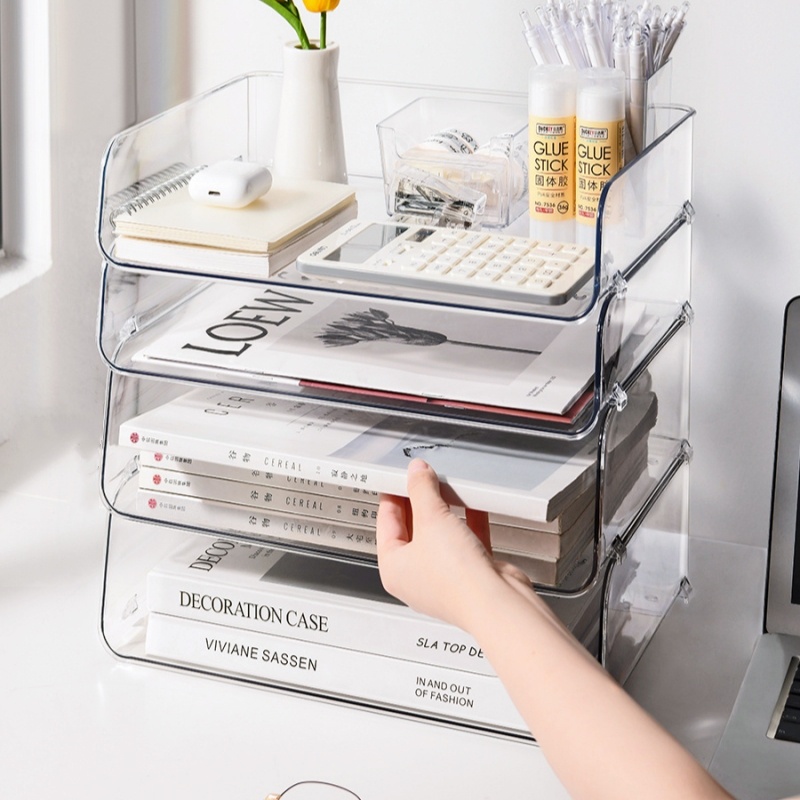 【i.Rumah】 File Document Letter Paper Tray Sorter File Desk Organizer ...