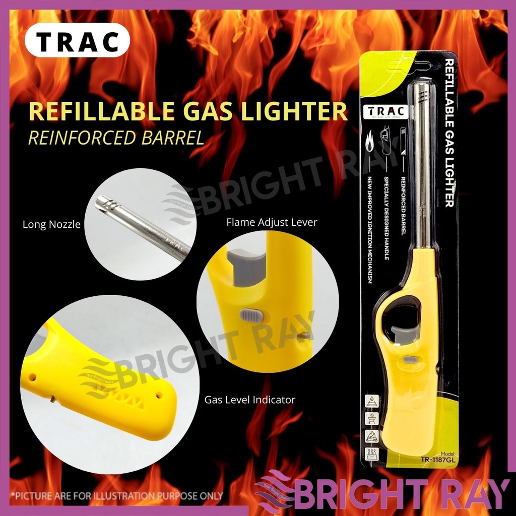TRAC Refillable Lighter Gas Lighter Pemetik Api Dapur Gas Utility ...