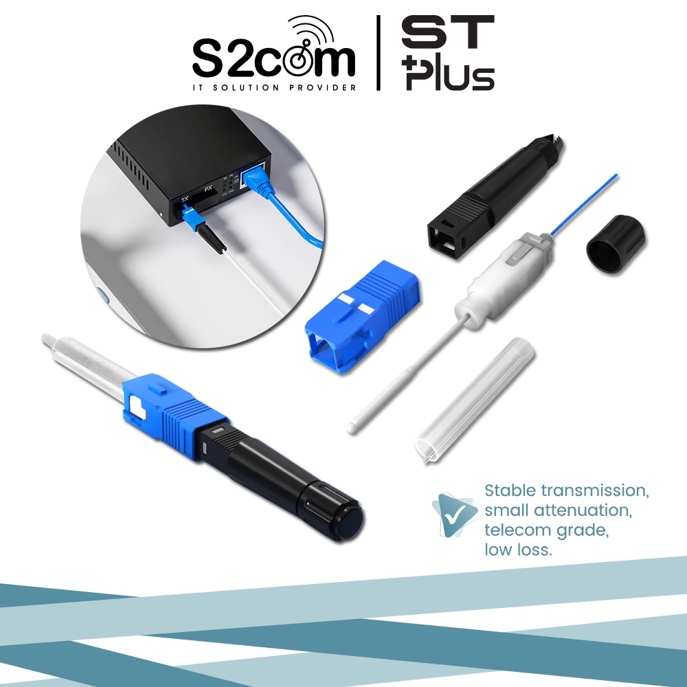 Fiber Singlemode SC/UPC Splicing Type Fast Connector 1 Unit | Shopee ...