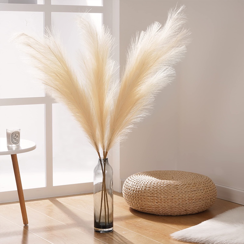 55CM Artificial Fluffy Pampas Grass Bouquet Wedding Party Decoration ...
