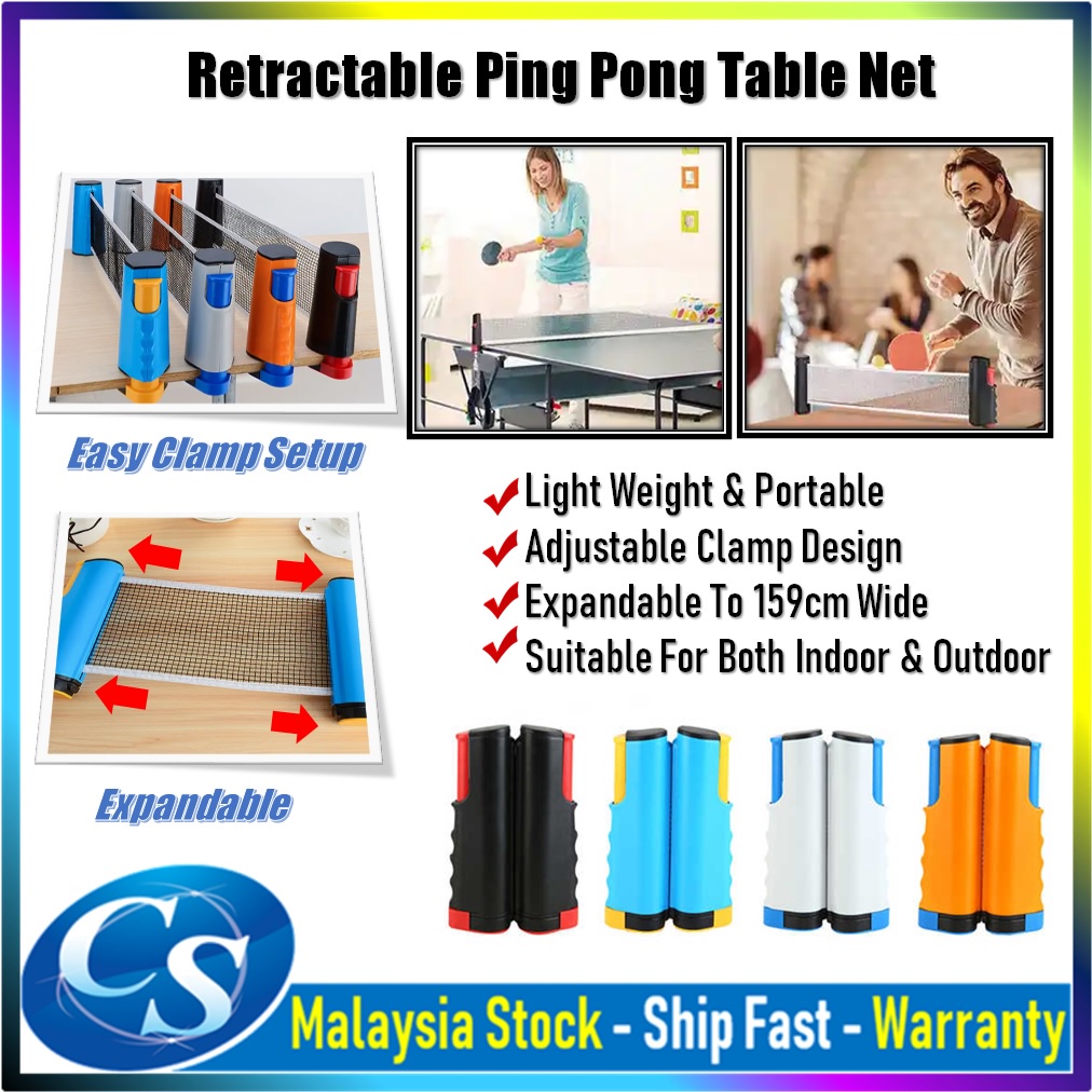 Stretchable Retractable table tennis posts Net Frame Portable Ping Pong ...