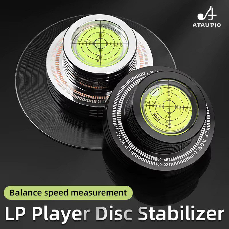 Viborg 50HZ 3 In 1 Record Clamp LP Disc Stabilizer Turntable Gold For