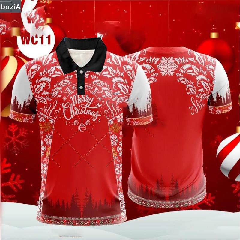 boziaa Marry crhistmas Christmas santa TShirt 2024 Christmas jersey