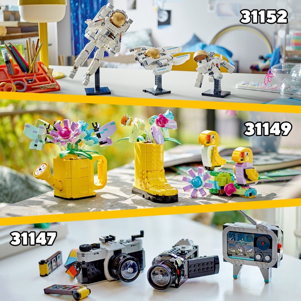 LEGO 31147 Creator Retro Camera Building Toy Set (261 Pieces) | Shopee ...