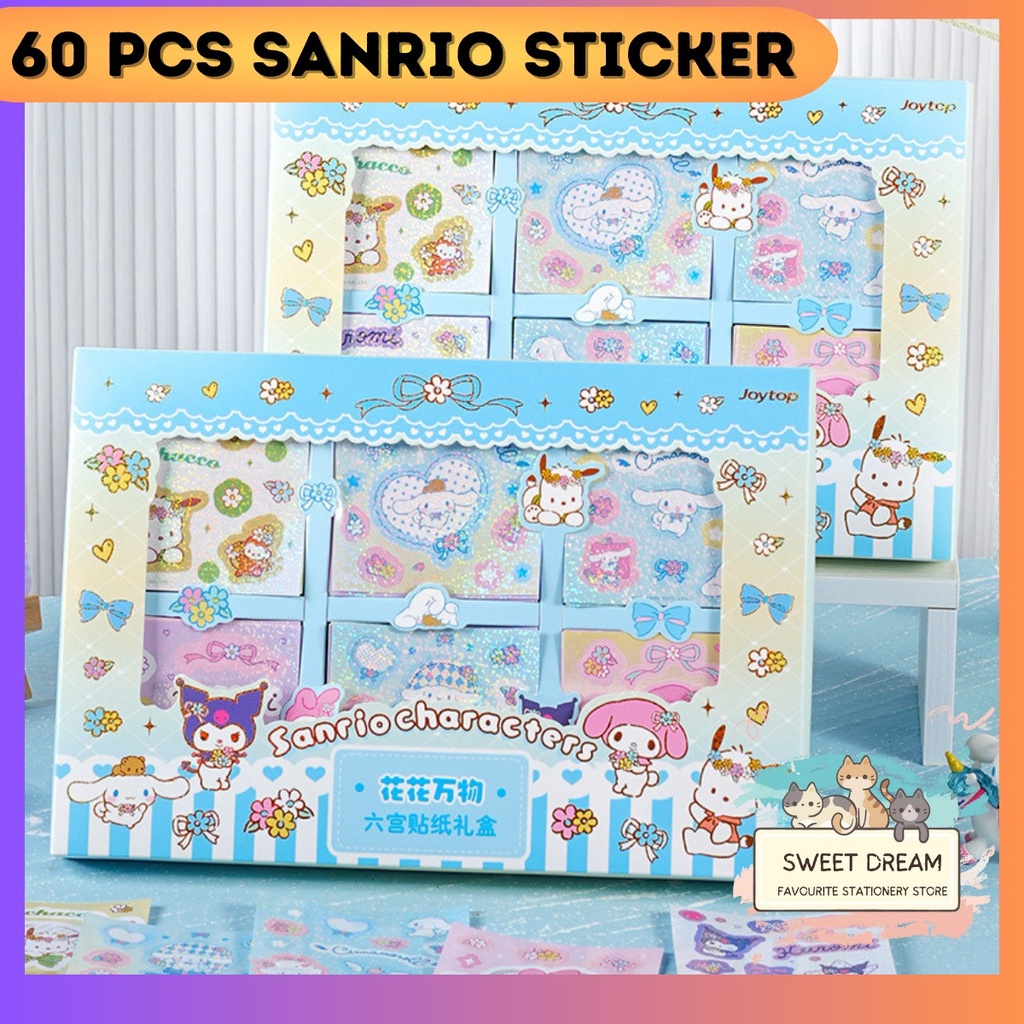 60 PCS Sheet Sanrio Characters BLUE Limited Edition Glowing Shinning ...