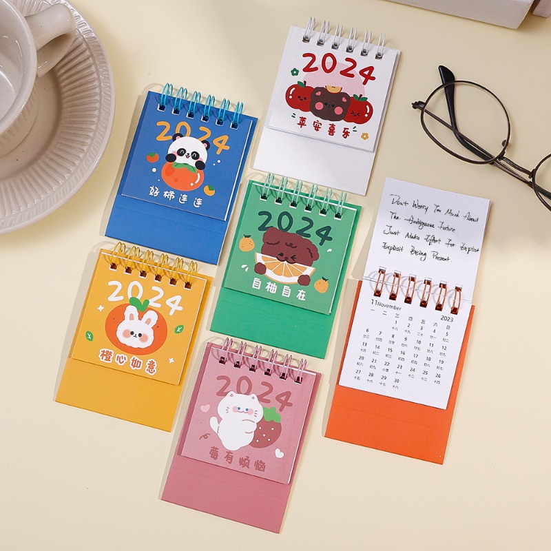 [ Featured ] Portable Memo Booklet / 2024 Check-in Calendar / Creative ...