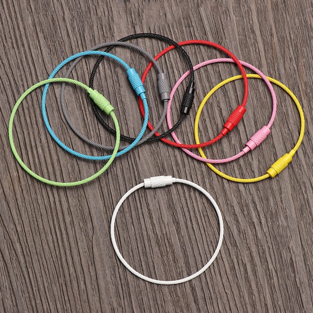 Travel Luggage Tag Fixing Buckle Color Paint Key Ring Random Color 10 ...