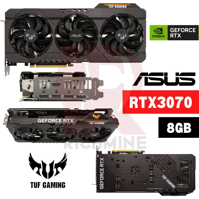 {Ready Stock} ASUS TUF RTX3070 8GB GAMING GPU Desktop PC 8G NVIDIA 3070 ...