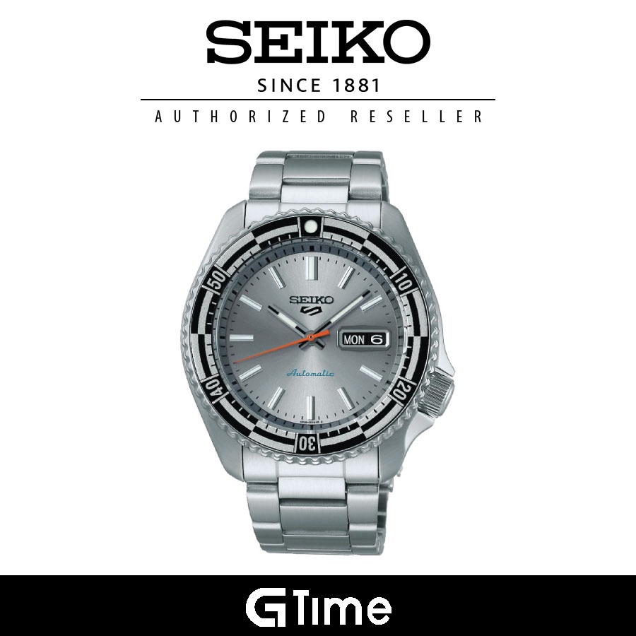 Seiko 5 Sports Special Edition Silver Dial Silver Steel Strap Watch For Men - SRPK09K1 main image 1
