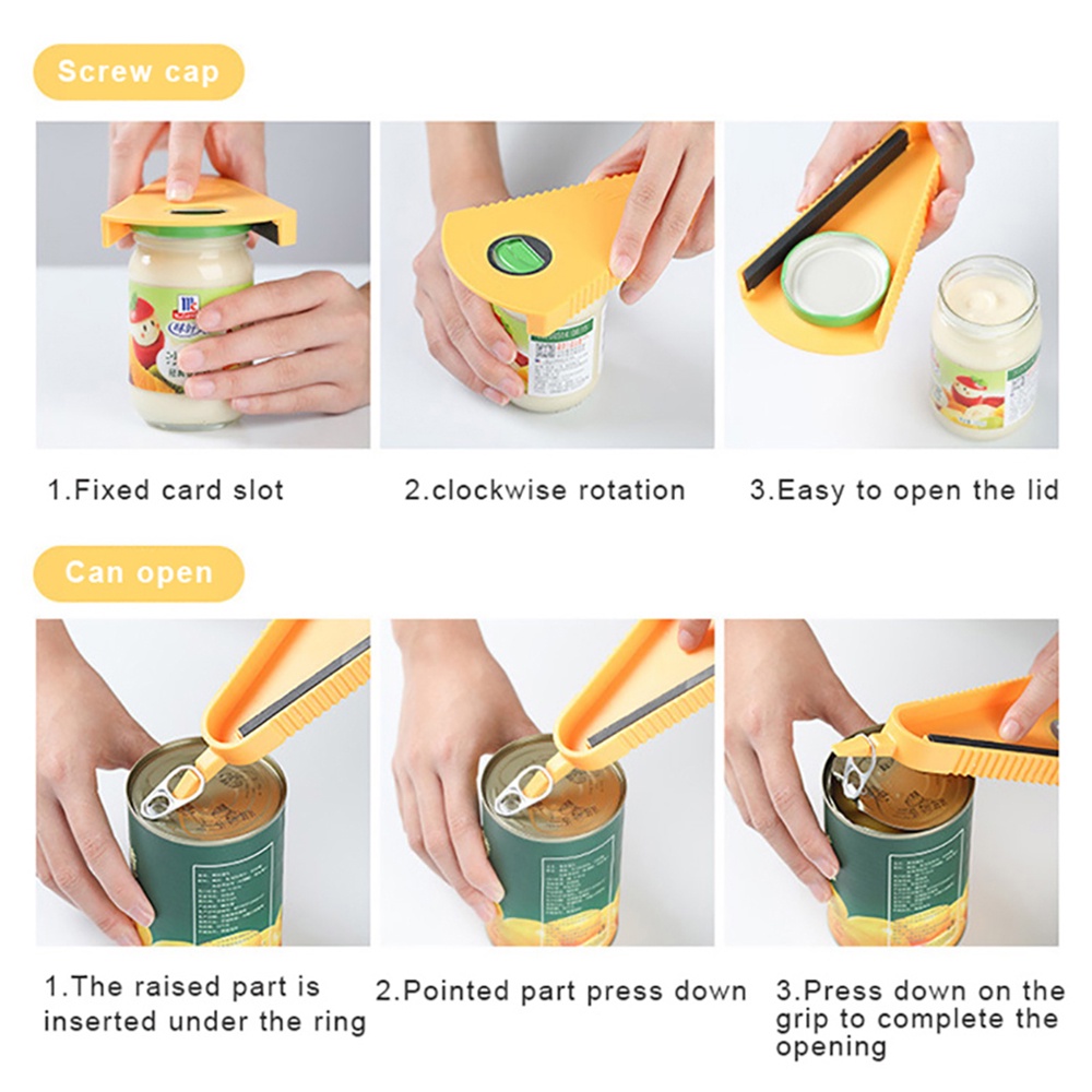 3 in1 Multifunctional Can Opener Adjustable Universal Beer Bottle Cap ...