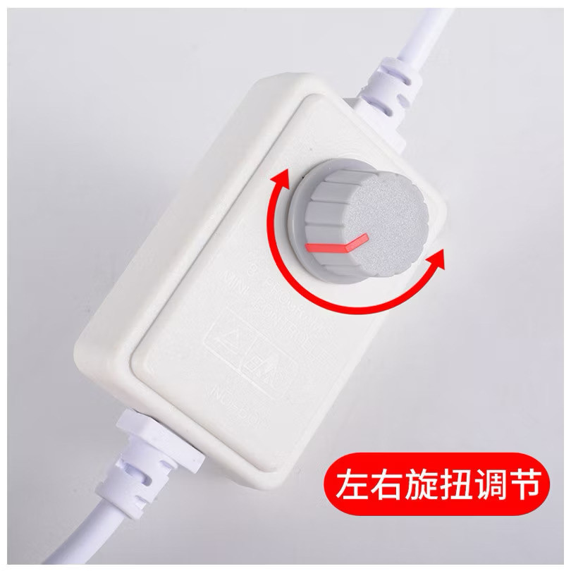 AC220V 2Pin Pin Distance 13.5mm LED Strip Light Dimmer Adapter EU Plug ...