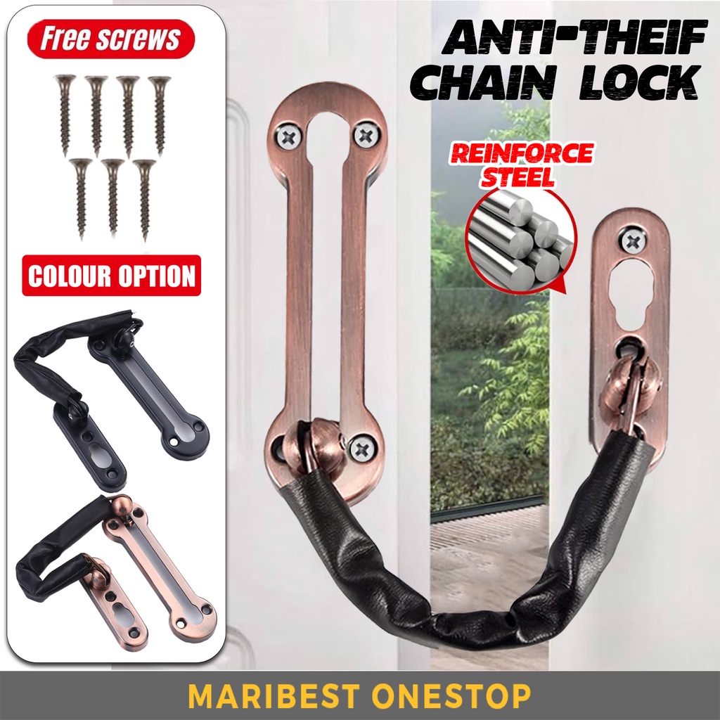 Stainless Steel Door Lock Latch Selak Pintu Anti Theft Security Door