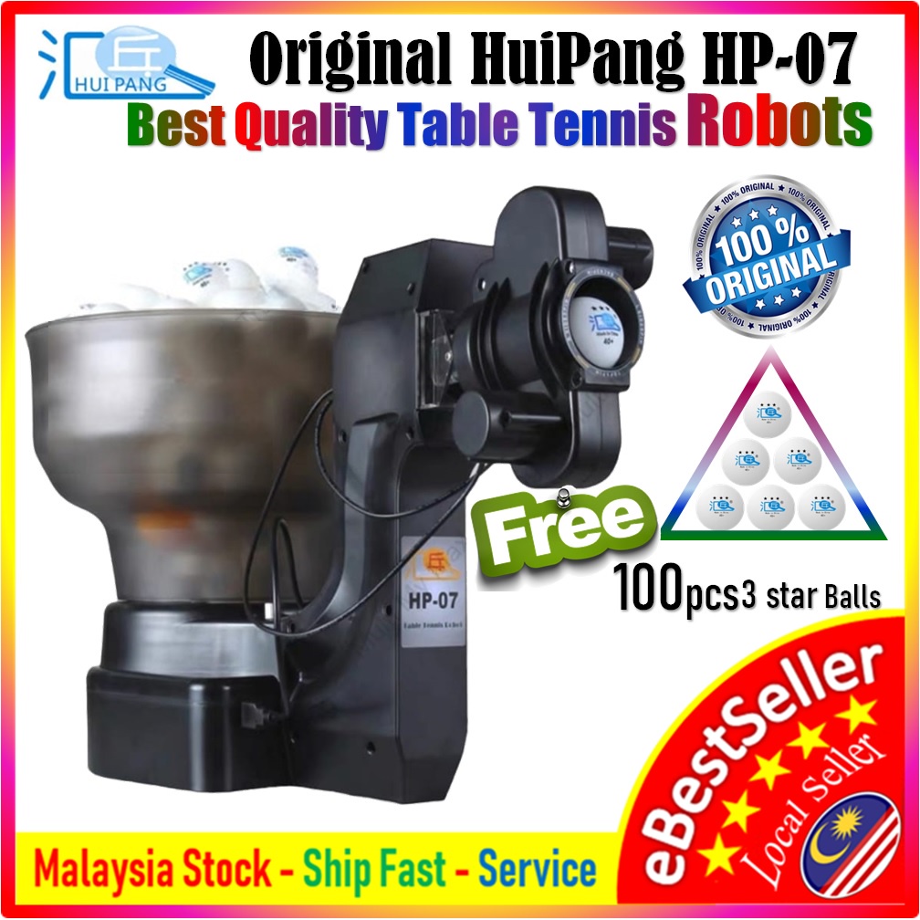 FREE 100pcs Balls HP07 Table Tennis Automatic Ball Machine Table