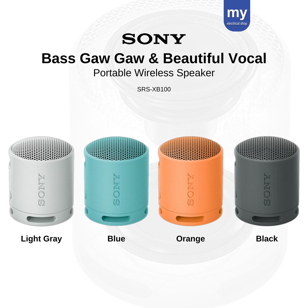 Sony Portable Wireless Speaker Bluetooth Srs Xb100 Small Speaker Xb100 Shopee Malaysia 2992