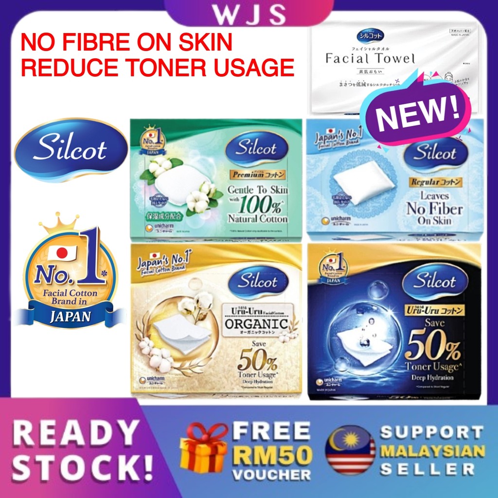 🇲🇾FREE RM50 VOUCHER🎁 MLQ Silcot Regular Premium Cotton Puff Silcot Uru ...