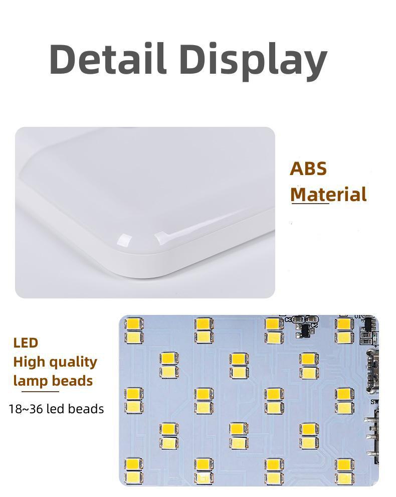 Motion Sensor Led Light Usb Charging Square Lamp for Bedroom Kitchen ...