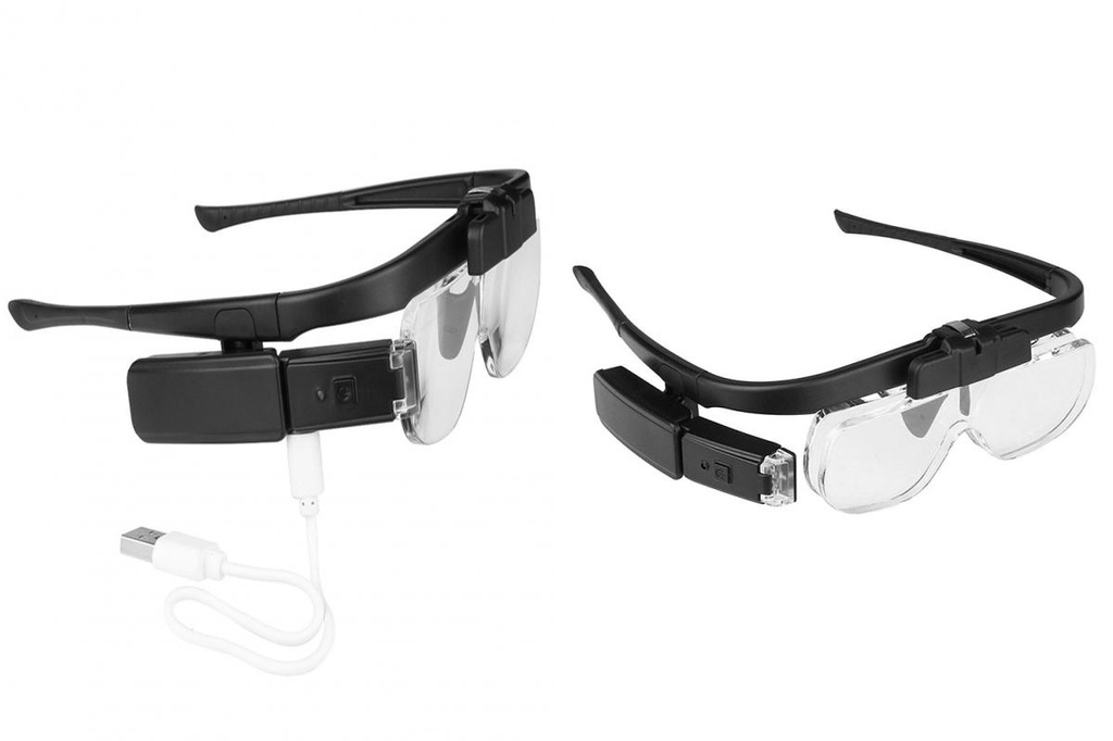 YYR_ Rechargeable Reading Glasses Illuminated Magnifying Reader with ...