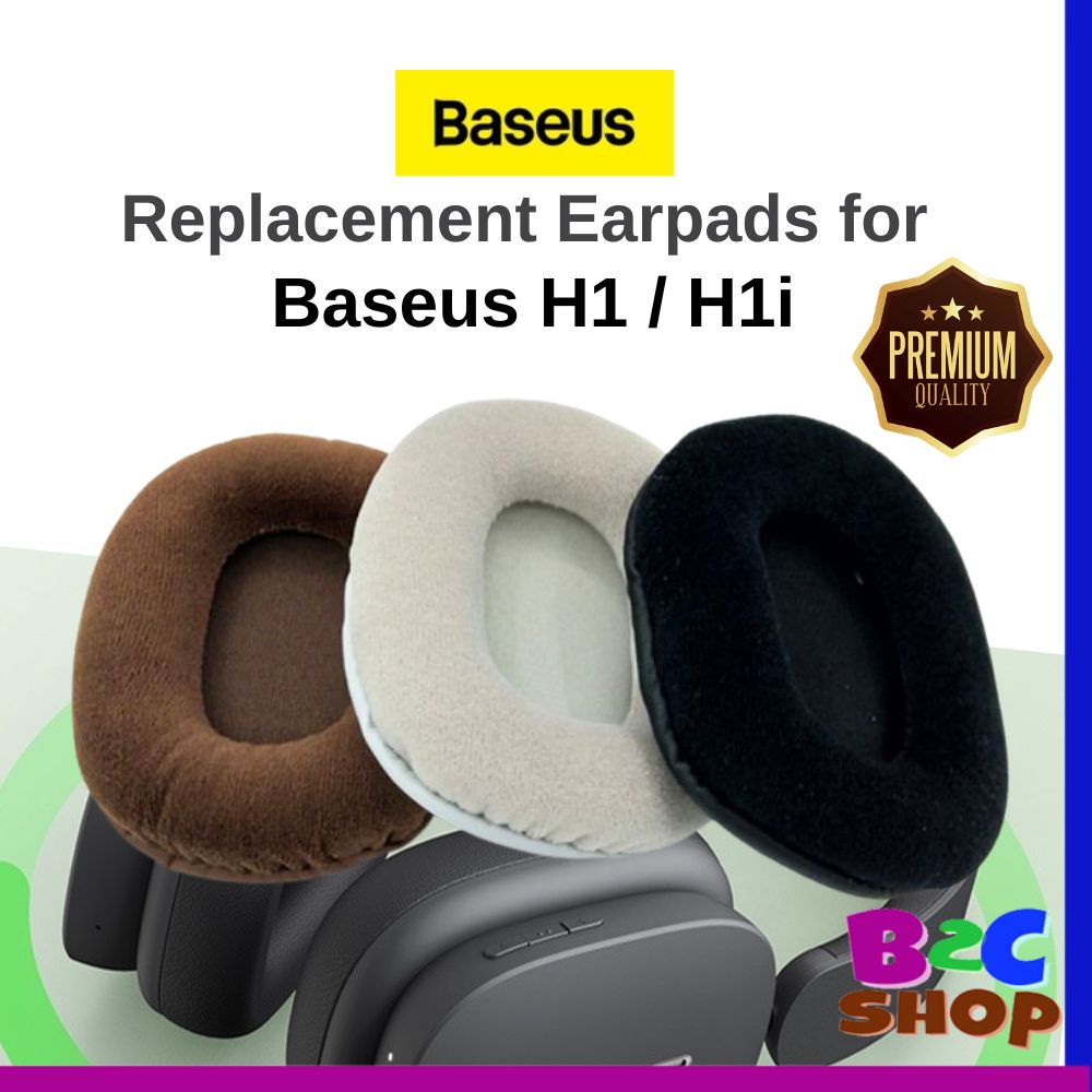 🔥𝗥𝗘𝗔𝗗𝗬 𝗦𝗧𝗢𝗖𝗞 🔥 Baseus H1 / H1i ANC Headphone Replacement Velvet Velour