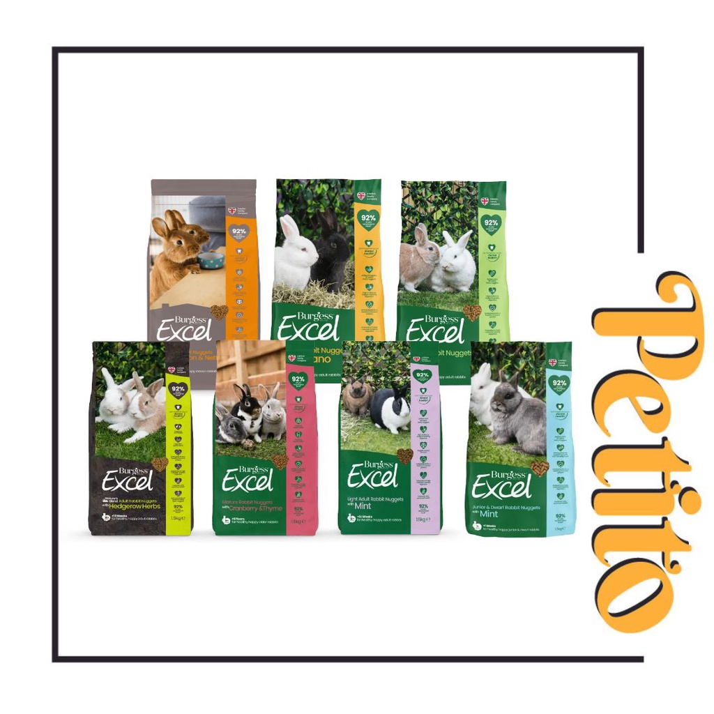 Burgess Excel Rabbit Nuggets for All Life Stage / Small Animal - Junior ...