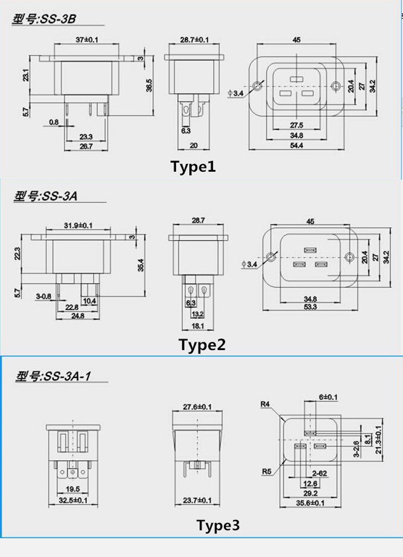 1PCS AC 250V 16A IEC 320 C19 C20 Panel Mount Plug Connector Socket ...