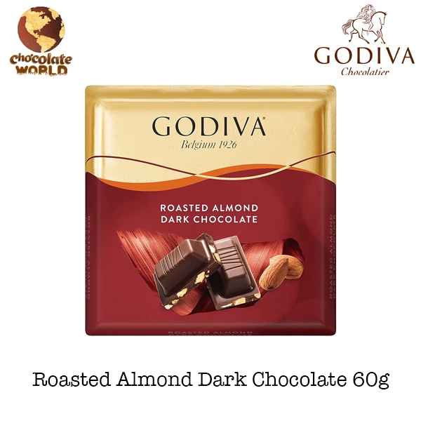 Godiva Signature Roasted Almond Dark Chocolate 60g Shopee Malaysia
