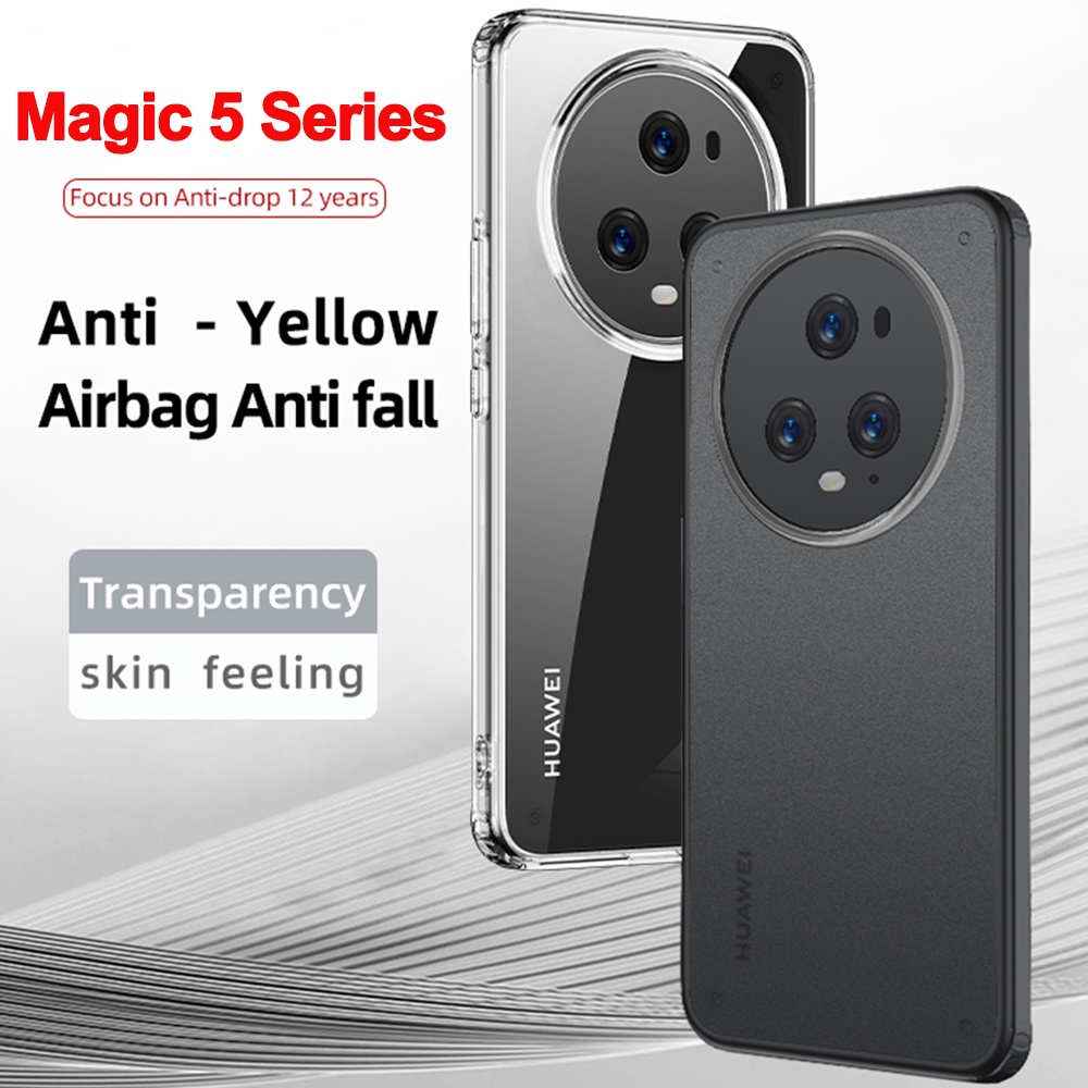 Case for Honor Magic 5 6 7 Pro Clear Back Cover Soft TPU Silicone Frame ...
