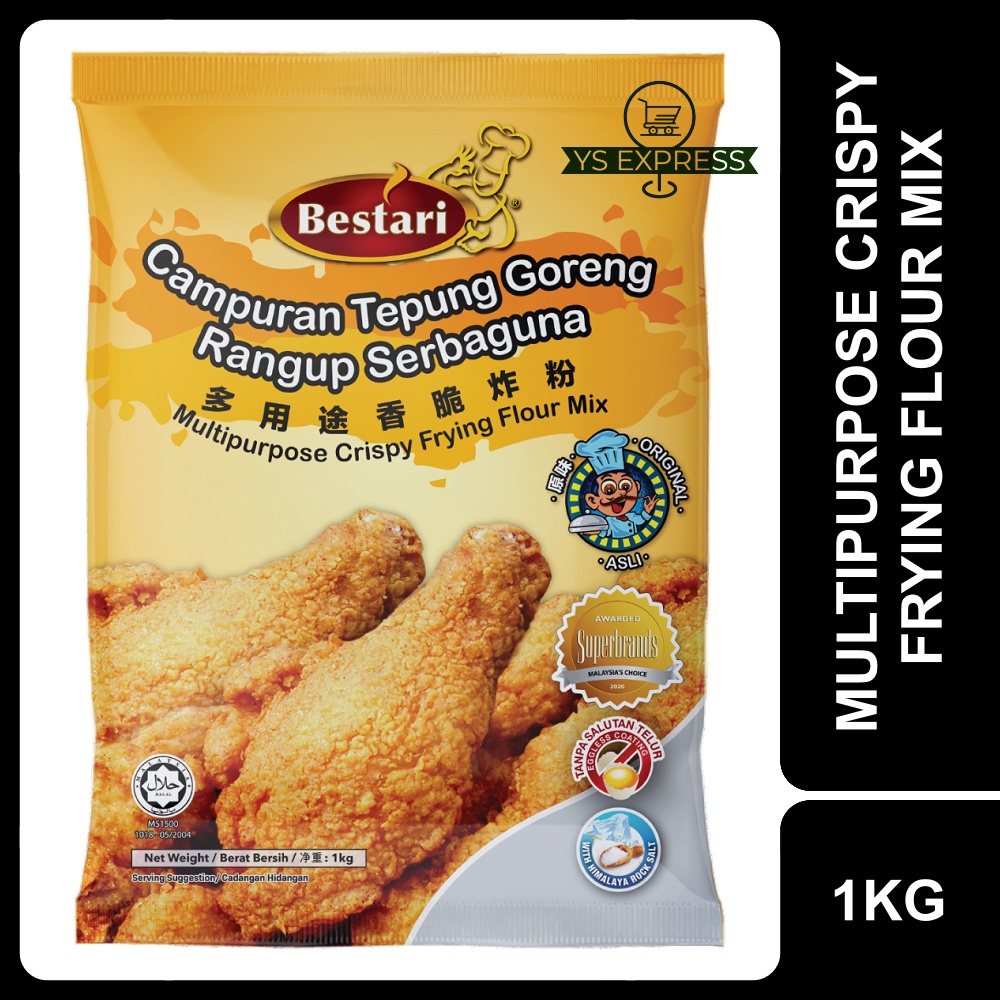 BESTARI Multipurpose Crispy Frying Flour Mix Original 1KG - Campuran ...