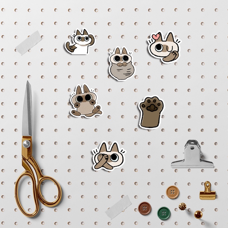 100PCS Cute Cat Stickers - Waterproof Vinyl Decals for Laptop, Water ...