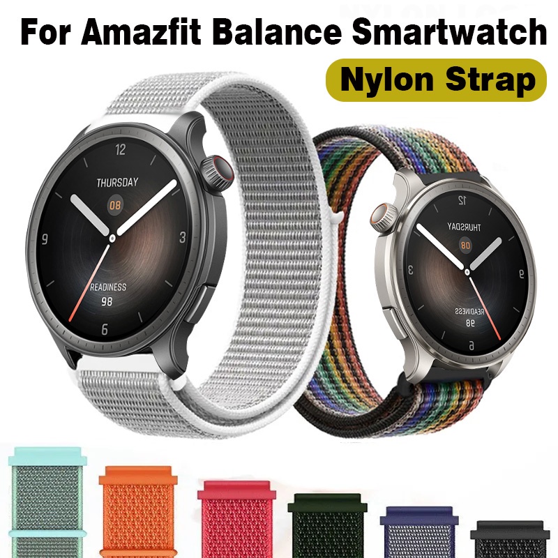 Amazfit Balance Smartwatch nylon strap for Amazfit Balance nylon loop strap Replacement Wristband Shopee Malaysia