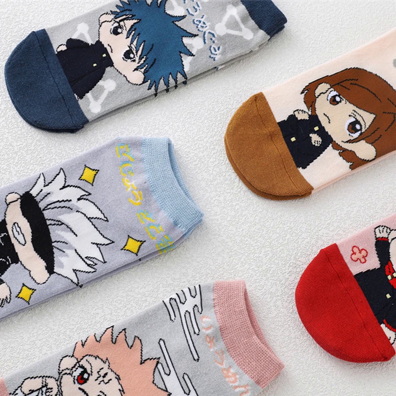 Anime Jujutsu Kaisen Sock Cosplay Itadori Yuji Kugisaki Nobara Gojo ...