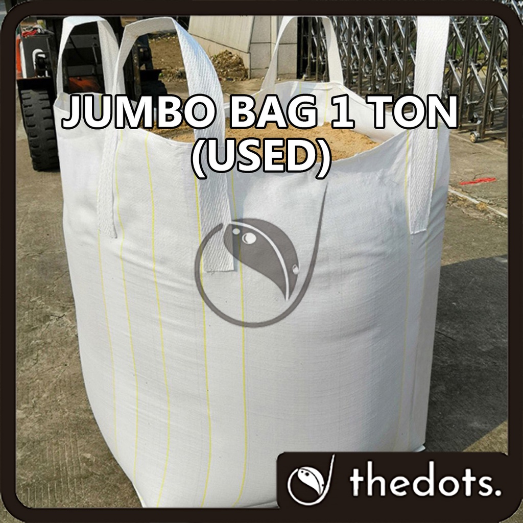 Used Jumbo Bag 1 Ton Heavy Duty Bulk Bag Reusable Woven Polypropylene