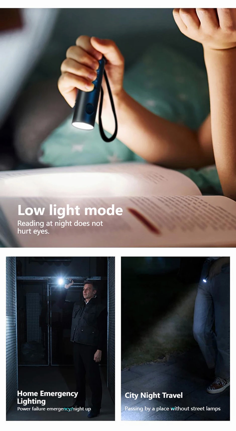 Philips Newest 7cm Portable Flashlight 7 Lighting Modes LED ...