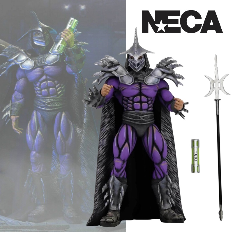 Neca Ninja Turtles Shredder Poseable Action Figure Handpainted 20.32cm