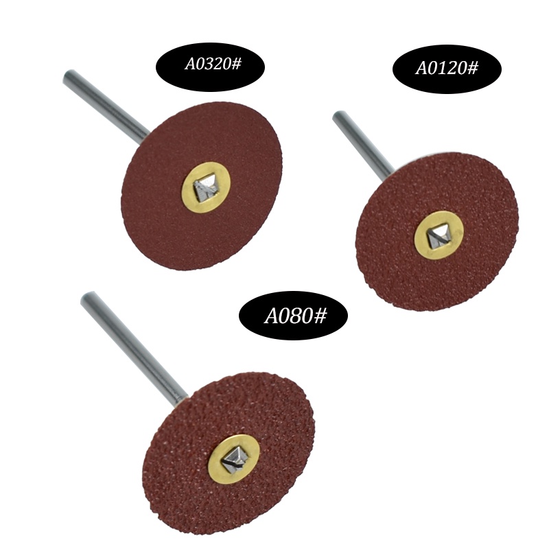 Square Hole Sandpaper Stainless Steel Metal Polishing Sanding Disc and Handle Alumina Teeth Wood