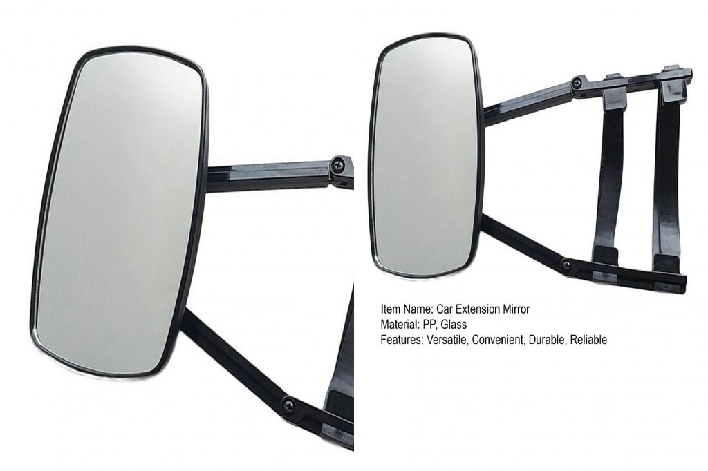 SDRU Adjustable Tow Mirror Car Extension Mirror Universal Clip-on ...