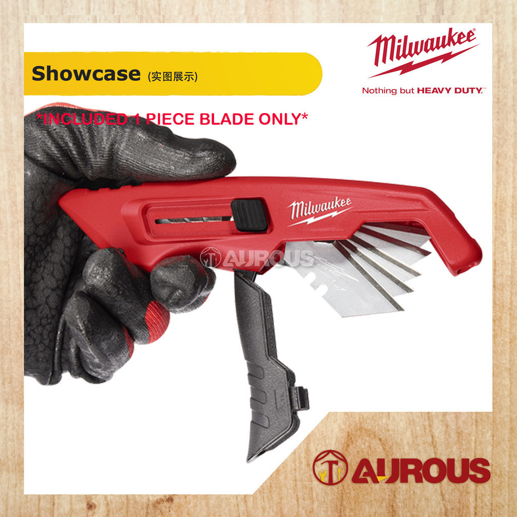 MILWAUKEE SIDE SLIDING UTILITY BLADE WITH BLADE STORAGE CLIP (48-22 ...