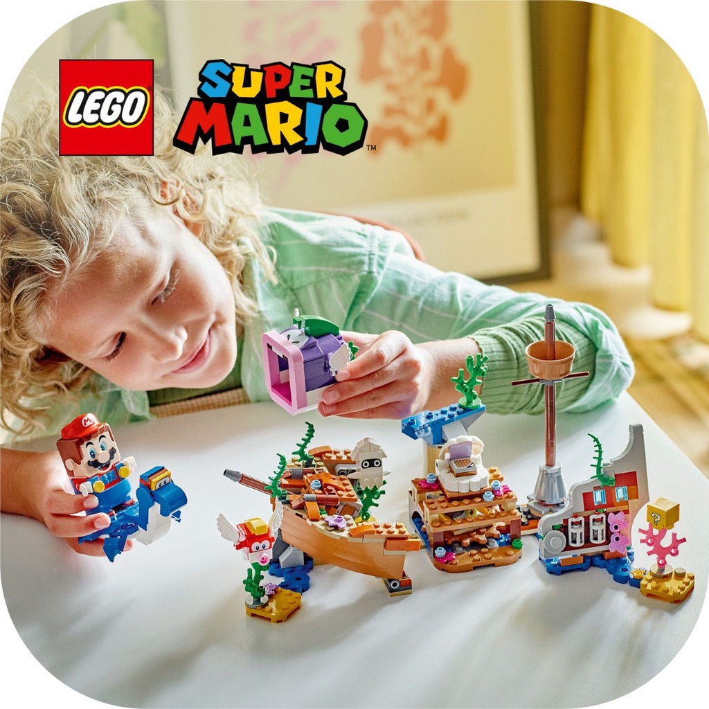 LEGO 71432 Super Mario Dorrie's Sunken Shipwreck Adventure Expansion ...