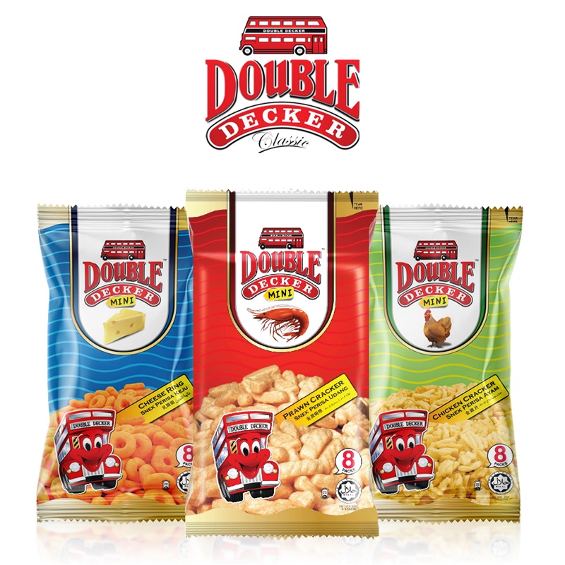 Double Decker Mini 10-15g 1pcs Chicken/Prawn/Chesse Ring Ready Stock ...