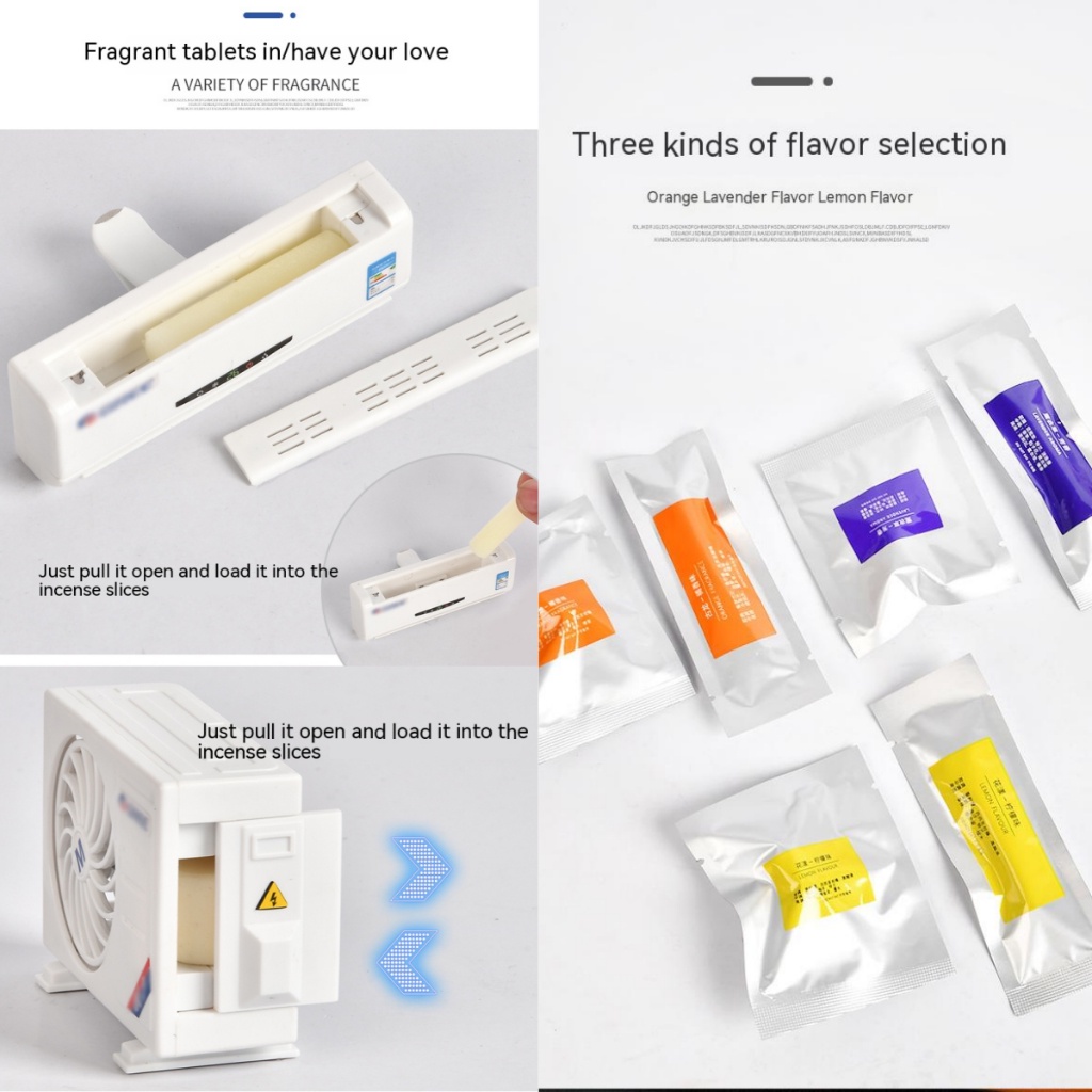 (Malaysia Stock) Kebidumei Car Diffuser Solar Air Conditioner Shape