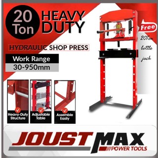 20Ton Heavy Duty Hydraulic Shop Press Machine Car Repair Bearing ...