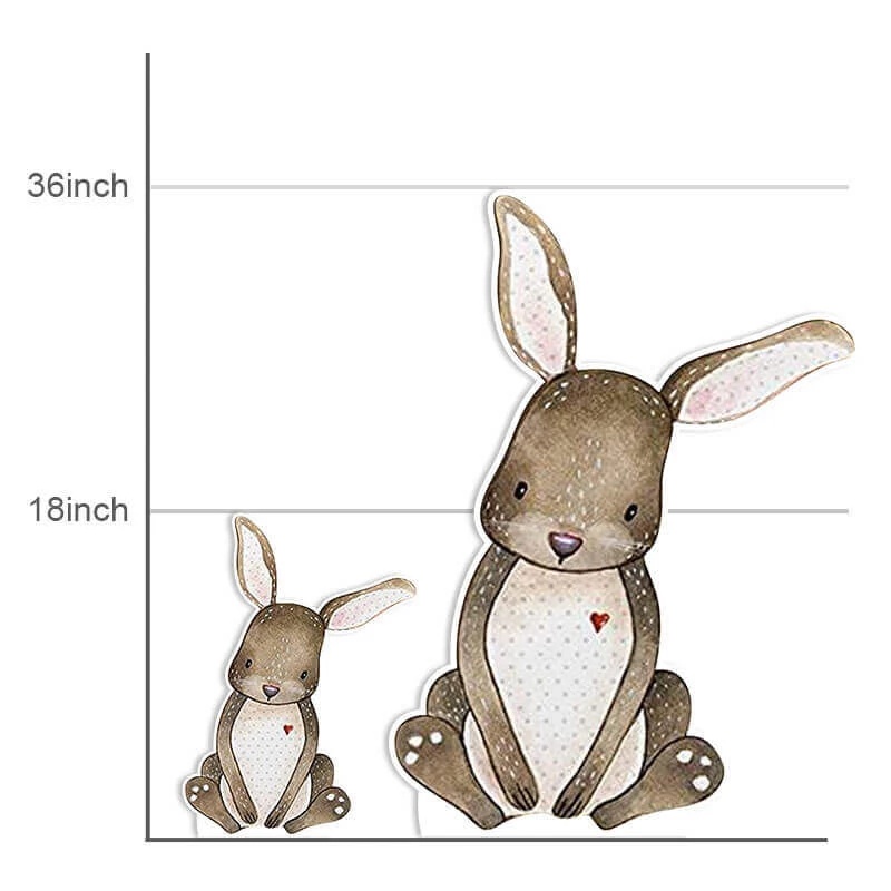 18/24/36inch Rabbit Cut Out Party Backdrop Jungle Animals KT Board ...