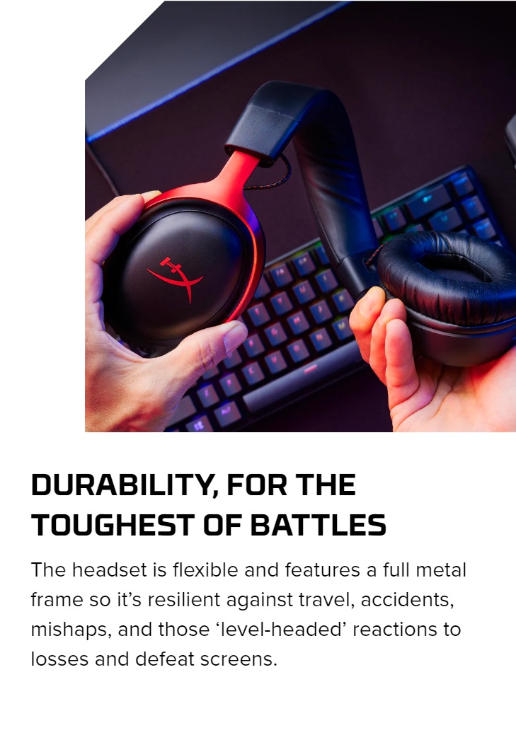 HyperX Cloud III Wired Gaming Headset 3.5mm Type C USB A DTS Headphone ...